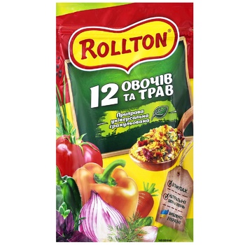 Приправа Роллтон універсальна 12 овочів та травв гранулах 200г - купити, ціни на ЕКО Маркет - фото 1