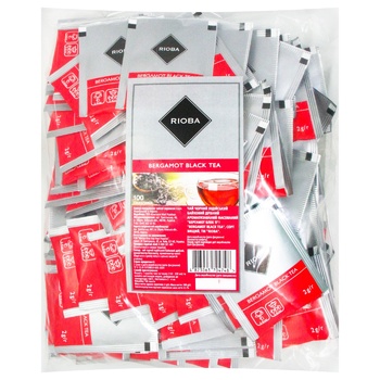 Rioba With Bergamot Black Tea 100pcs*2g - buy, prices for METRO - photo 1