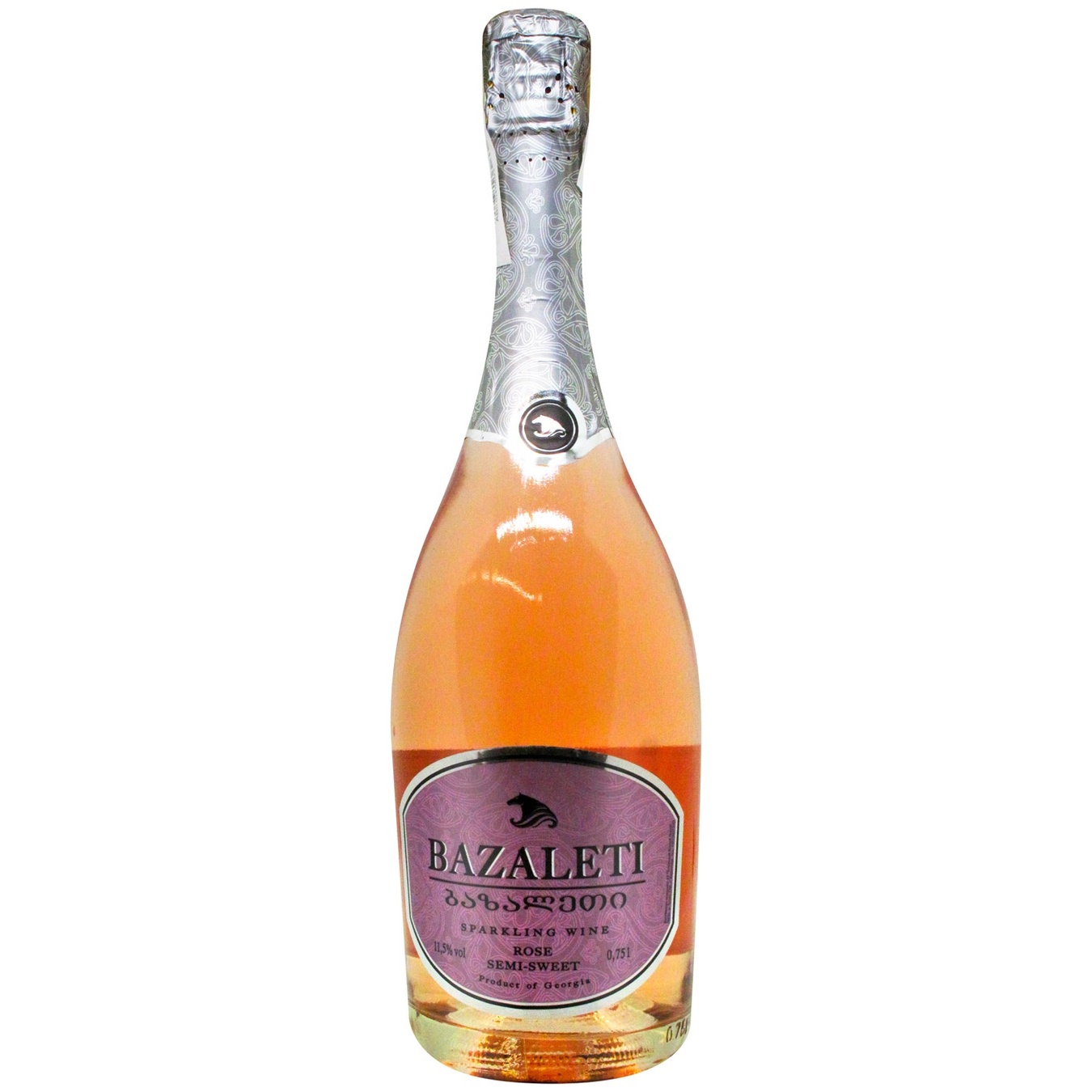 

Вино игристое Bazaleti розовое полусладкое 11,5% 0,75л