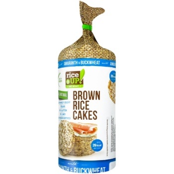 Rice Up! Brown Rice Cakes with Amaranth & Buckwheat 120g - buy, prices for - photo 1