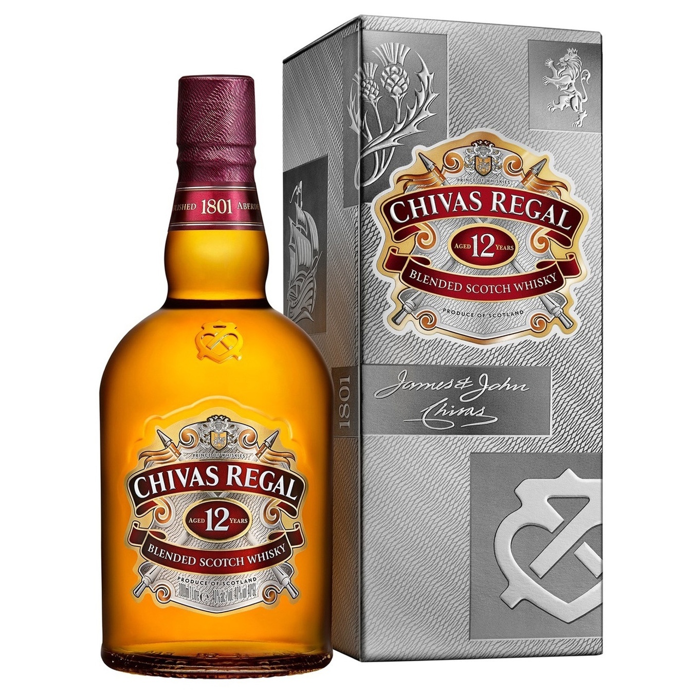 

Виски Chivas Regal 12 лет 40% 1л в подарочной упаковке