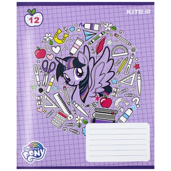 Тетрадь Kite My Little Pony в клетку на 12 листов - купить, цены на Auchan - фото 4