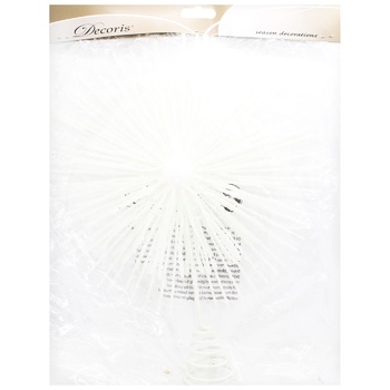 Decoris White Star Top for Christmas Tree 37cm - buy, prices for METRO - photo 1