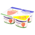 Йогурт Живинка полуниця 1,5% 4шт*115г