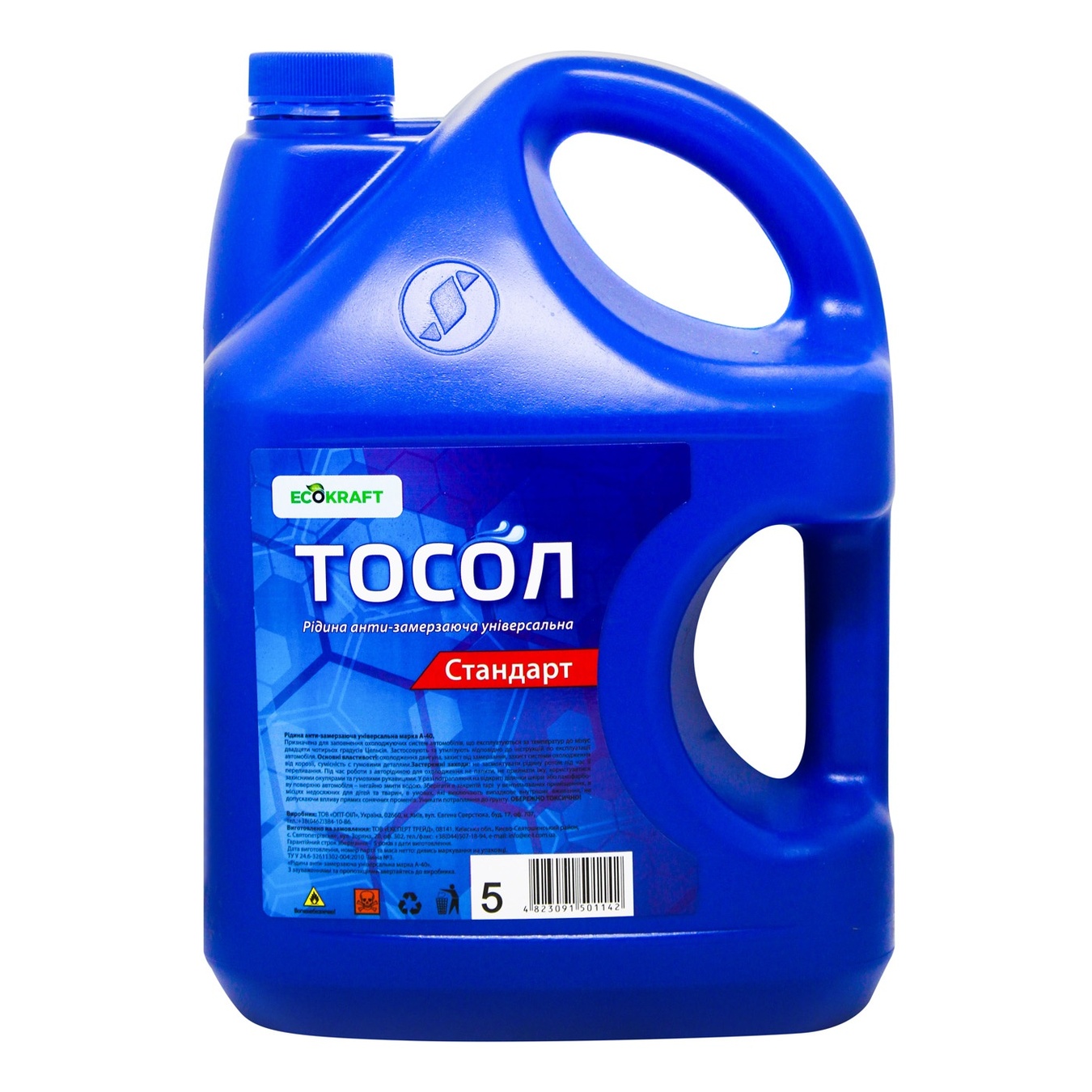 

Тосол ECOKRAFT Стандарт А-40 5л