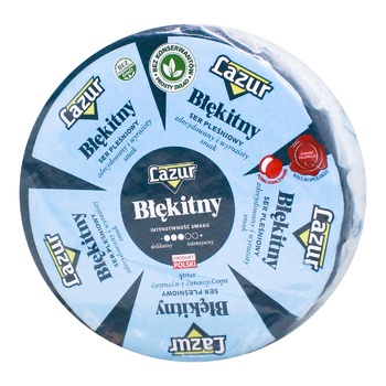 Lazur Blue Cheese 50% wheel - buy, prices for METRO - photo 2