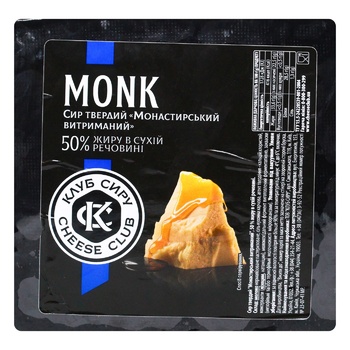 Cheese Club Monk Aged Hard Cheese 50% wheel - buy, prices for METRO - photo 2