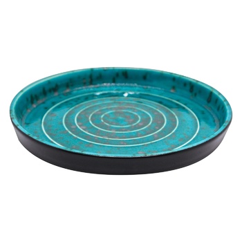 Manna Ceramics Tiffany Turquoise Plate with High Rim 20cm - buy, prices for METRO - photo 1