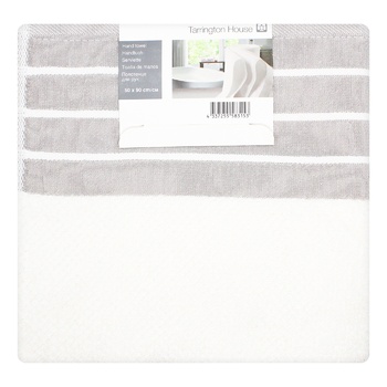 Полотенце Tarrington House Linen6 серое 50х90см - купить, цены на - фото 1