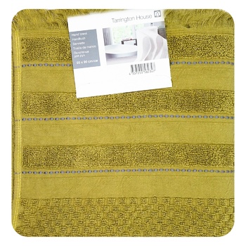 Tarrington House Earth3 Green Hand Towel 50x90cm - buy, prices for METRO - photo 1