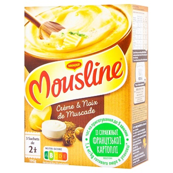 Maggi Mousline Cream and Nutmeg Instant Potato Puree 3x65g