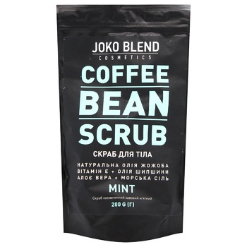 Joko Blend Mint Coffee Bean Body Scrub 200g