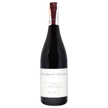 Вино Andre Vonnier Beaujolais Villages красное сухое 12,5% 0,75л - купить, цены на METRO - фото 1