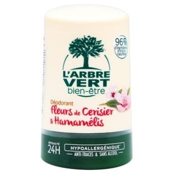 L'Arbre Vert Deodorant with Cherry and Witch Hazel Extract 50ml - buy, prices for METRO - photo 1