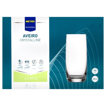 Metro Professional Aveiro Set of Glasses 390ml 6pcs - buy, prices for METRO - photo 4