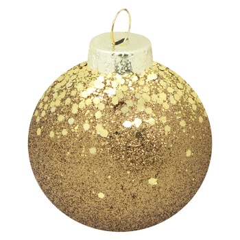 Glitter Christmas Tree Ball 8cm in assortment - buy, prices for - photo 4