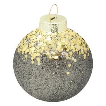 Glitter Christmas Tree Ball 8cm in assortment - buy, prices for NOVUS - photo 2