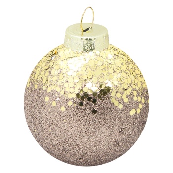 Glitter Christmas Tree Ball 8cm in assortment - buy, prices for - photo 6