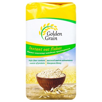 Пластівці вівсяні Golden Grain швидкого приготування 400г Пластівці вівсяні Golden Grain швидкого приготування 400г - купити, ціни на - фото 2