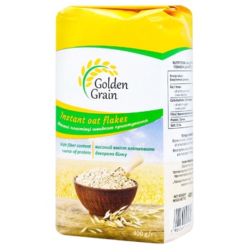 Пластівці вівсяні Golden Grain швидкого приготування 400г