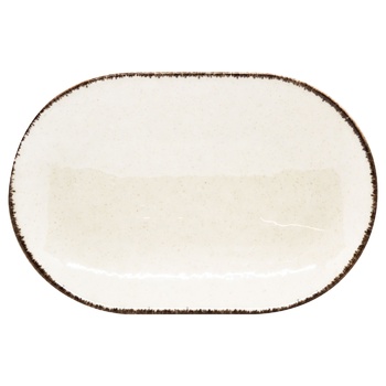 Kutahya Pearl Beige Oval Plate 24cm - buy, prices for METRO - photo 2