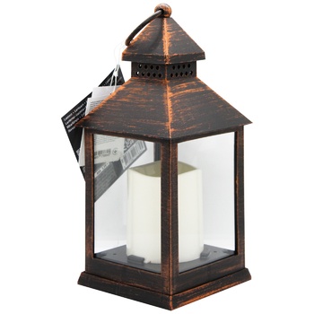 Lantern with Electric Candle 10x10x23cm - buy, prices for - photo 1