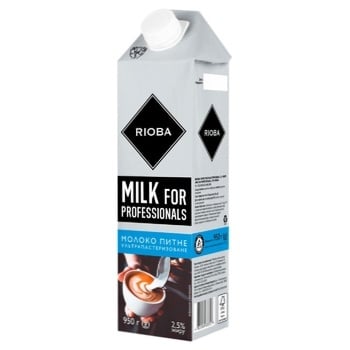 Rioba Ultra-pasteurized Milk 2.5% 950g - buy, prices for METRO - photo 1