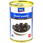Оливки черные Aro с косточкой 314мл