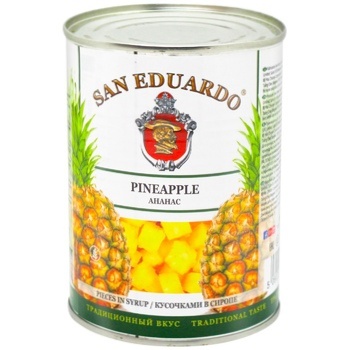 San Eduardo Pineapple pieces in syrup 580ml - buy, prices for METRO - photo 1