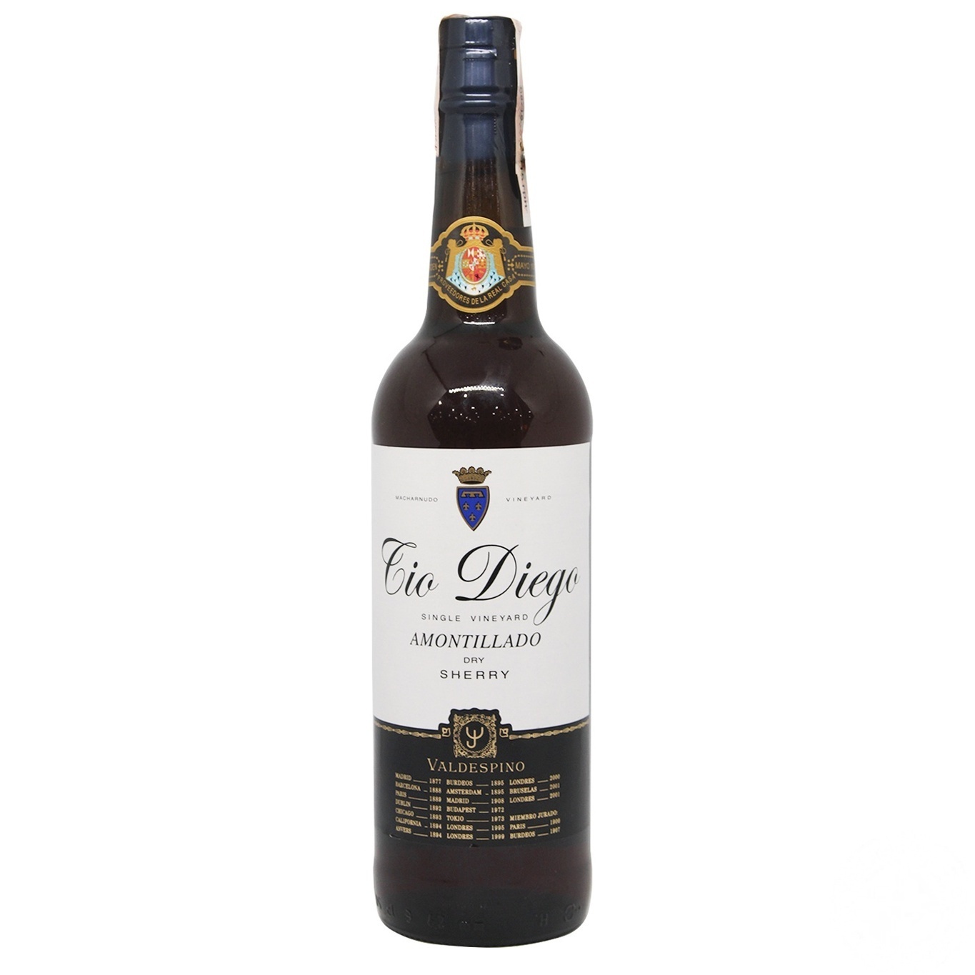 

Вино Valdespino Amontillado Tio Diego крепленое херес 18% 0,75л