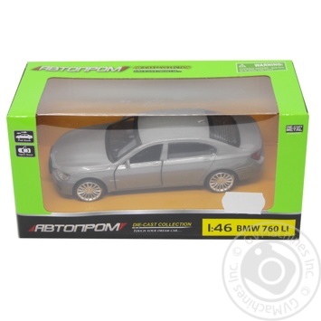 Avtoprom Toy Car BMW 760 1:46 Metal 67314 - buy, prices for MegaMarket - photo 1