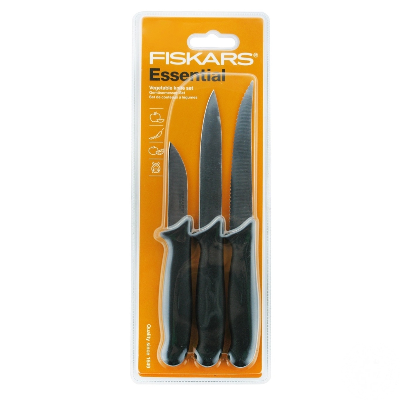 

Набор ножей Fiskars Essential для чистки 3шт