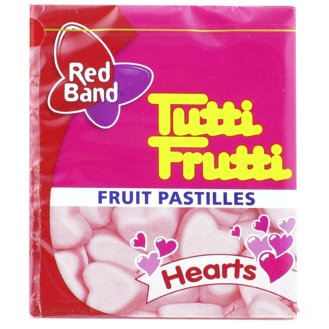 

Конфеты жевательные Red Band Tutti-frutti Hearts 15г