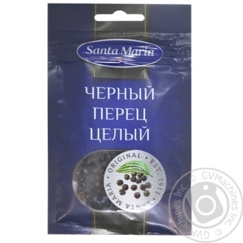 Santa Maria Black Peppercorns Spice 18g - buy, prices for ULTRAMARKET - photo 1