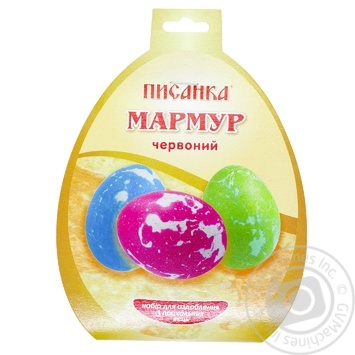 Pysanka Dye for Easter Eggs Red Marble - buy, prices for MegaMarket - photo 1