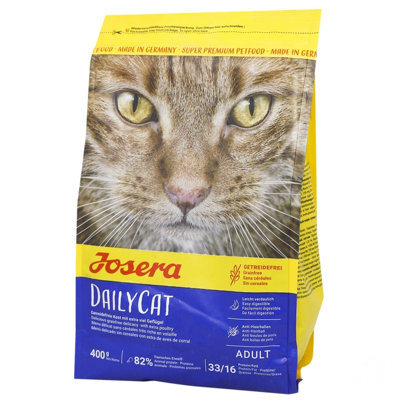 

Сухой корм для кошек Josera DailyCat со вкусом птицы 400г