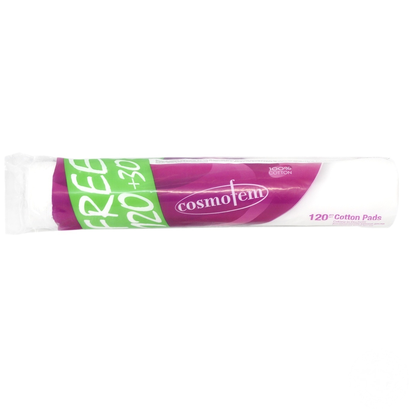 

Ватные диски Cosmofem 120+30шт