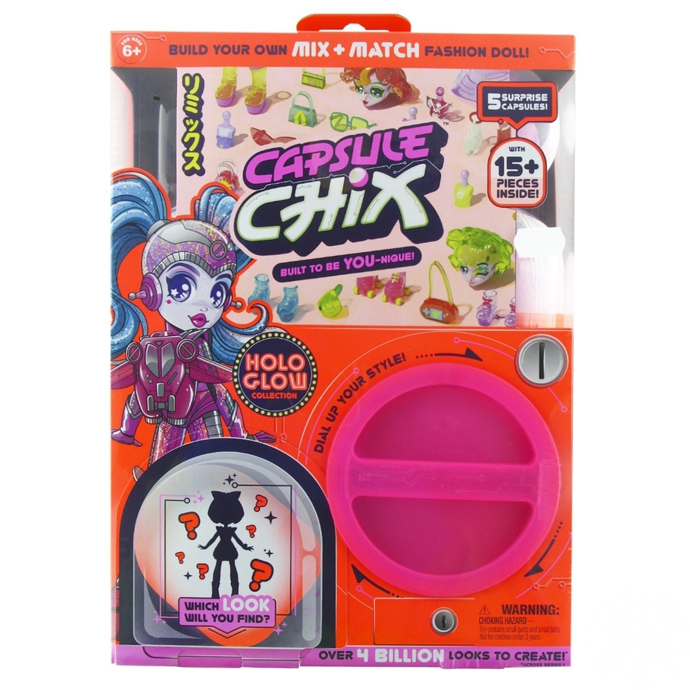 

Игрушечный набор-сюрприз Moose Capsule Chix Holo Glow с куклой