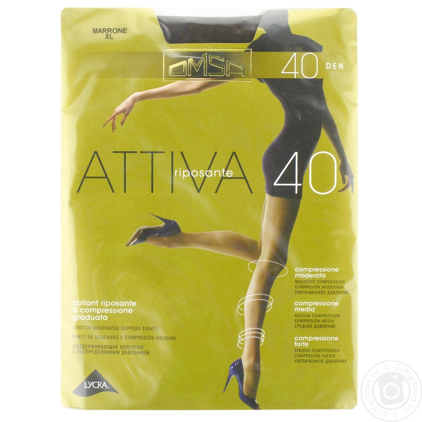 

Колготы Omsa Attiva женские marrone 40ден 5р