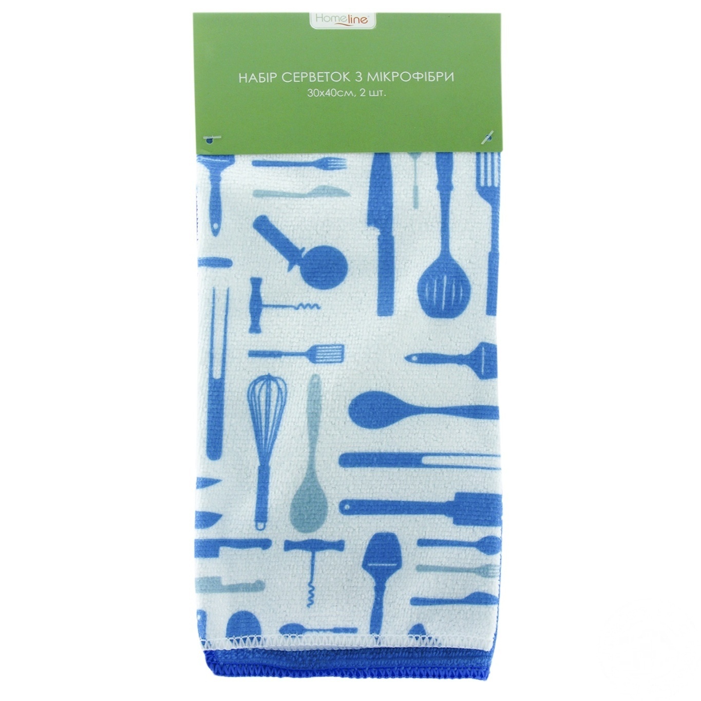 

Набор салфеток Home Line из микрофибры 30х40см 2шт