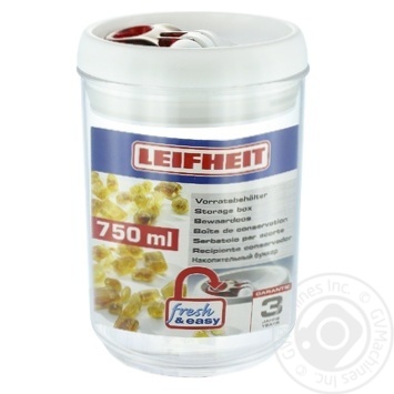 Ємність для сипучих продуктів Leifheit Fresh&Easy 0.75л - купити, ціни на МегаМаркет - фото 1