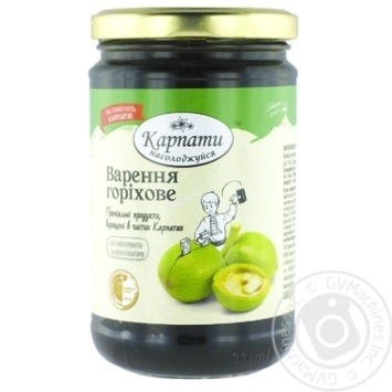 Karpaty Nasolodzhyisya Walnut Jam 360g - buy, prices for Auchan - photo 1