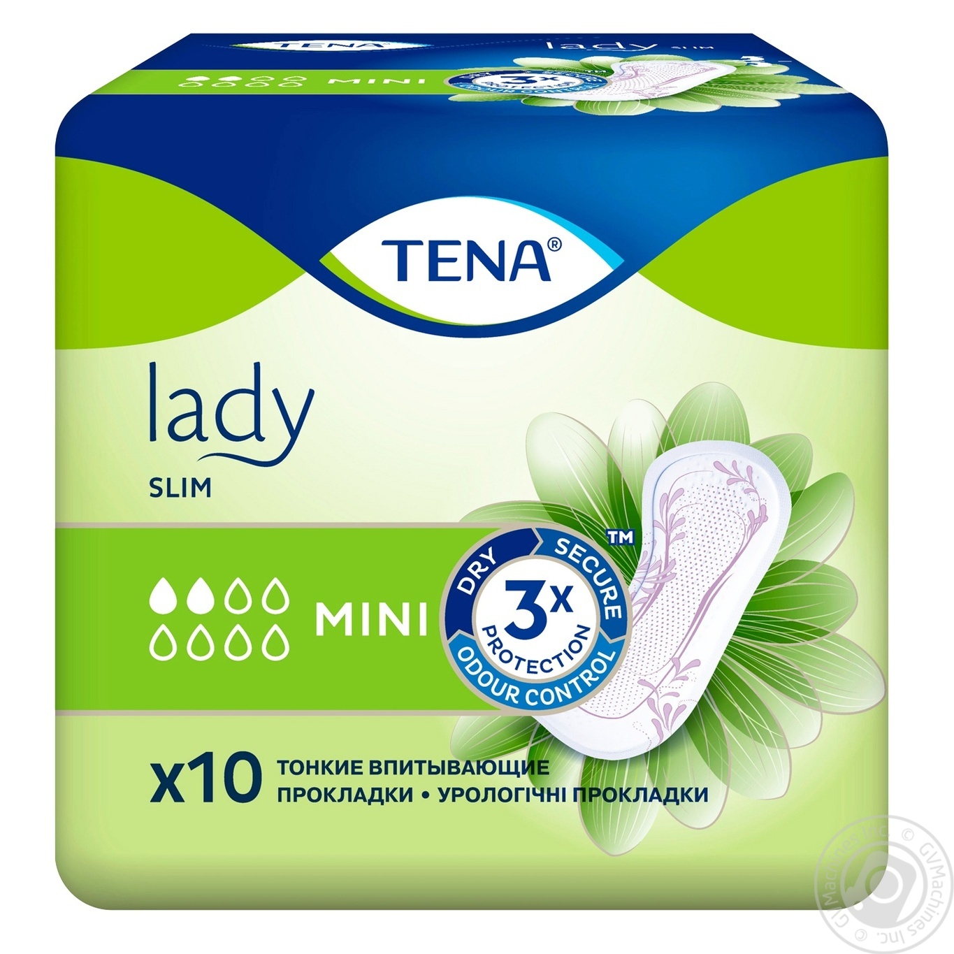 

Прокладки урологические женские Tena Lady Slim Mini 10шт