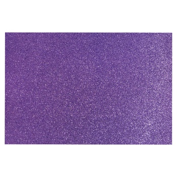 Maxi Foamiran with Sequins on Adhesive Basis 20x30cm 2mm lilac