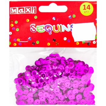 Maxi Sequins for Decorating pink 6mm 14g - buy, prices for - photo 1