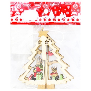 PioneR Christmas Tree Pendant-Constructor 10x10cm - buy, prices for ULTRAMARKET - photo 1