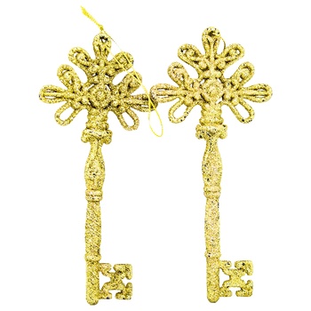 Decoration Gold Key 16x7.5cm E09041G - buy, prices for MegaMarket - photo 1
