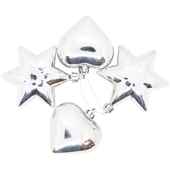 Koopman Silver Christmas Decoration 6cm 4pcs in stock - buy, prices for NOVUS - photo 2