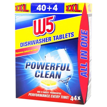 W5 All in 1 Means for Dishwashers 40 tablets