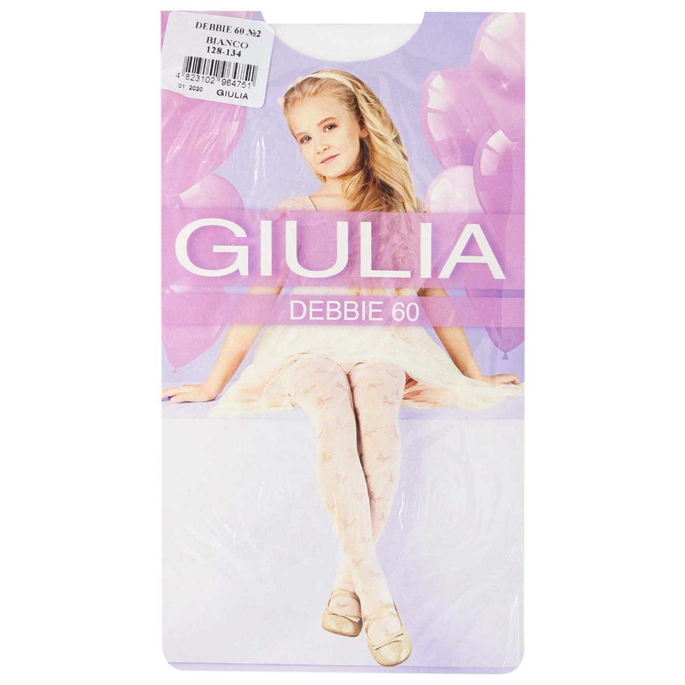 

Колготы детские Giulia Debbie 60den №2 Bianco р.128-134